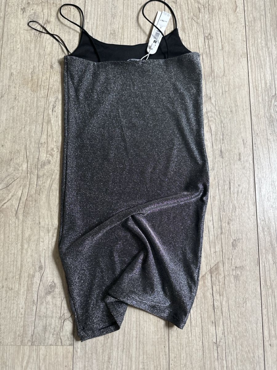 Vestiti: Kleidchen, schmal, S, neu, Silber-Glanzstoff – Nuovo e nell'imballaggio originale da Frauenfeld venduto da aluma14 3