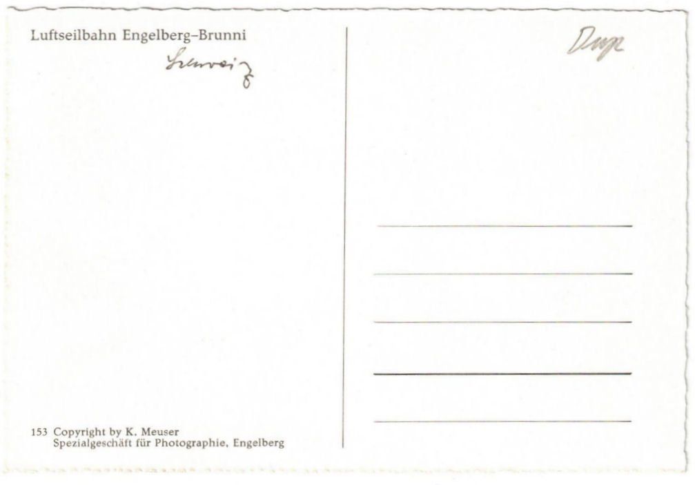 Cartes postales: Engelberg - Luftseilbahn Brunni – D'occasion à Binningen par Mountainrider 1