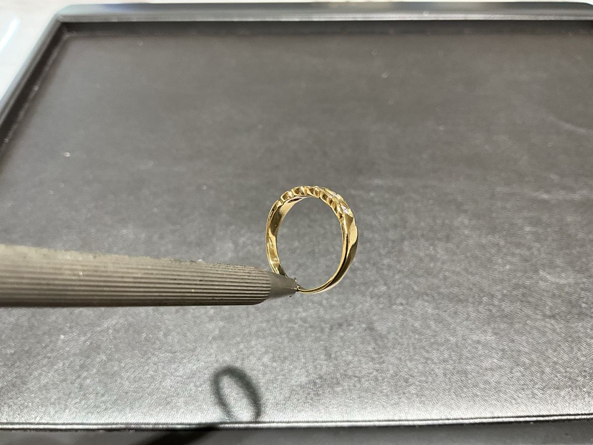 Anelli: Damenring 18k Gold mit Diamant – Usato da Schaffhausen venduto da glamour-shop 4
