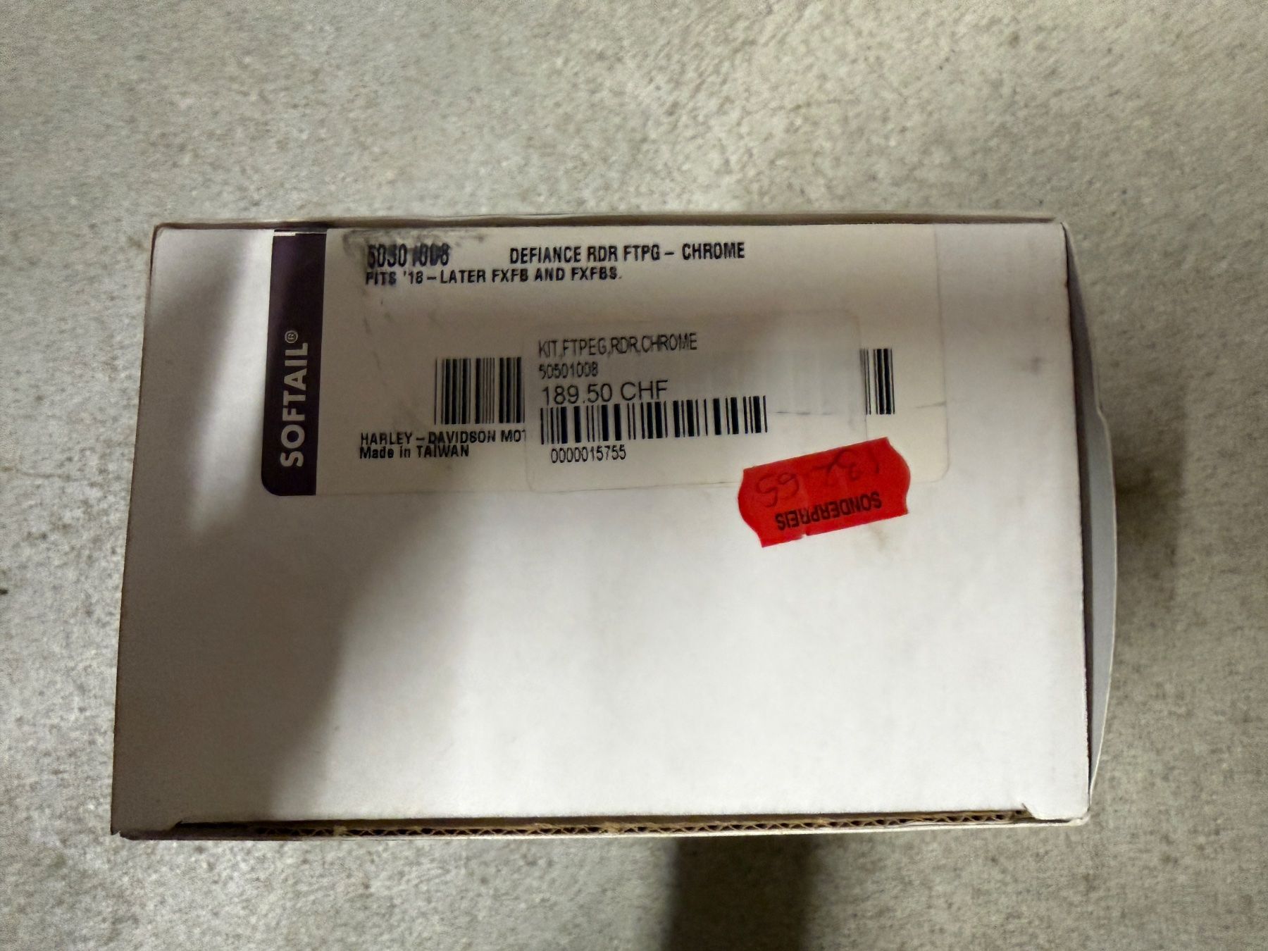 Harley-Davidson Tutti i ricambio per moto: 50501008 Harley-Davidson Fahrerfussrasten – Nuovo e nell'imballaggio originale da Ostermundigen venduto da jas_9j7d 1