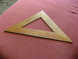 Zeichendreieck aus Holz