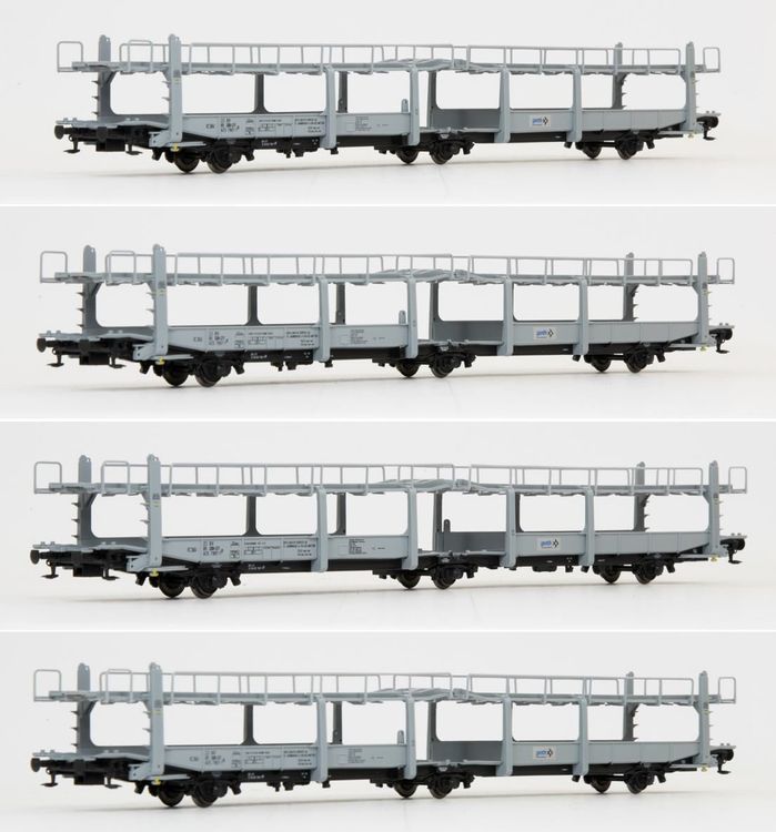 Wagon Porte-Autos Articulé ROCO 543 GOTH Gris - SBB CFF 46631 (N°1bis) - Occasion