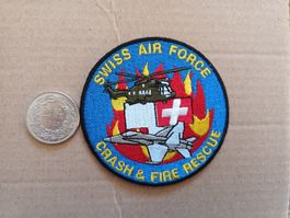 Ecusson Swiss Air Force Crash & Fire Rescue avion Flugzeug 