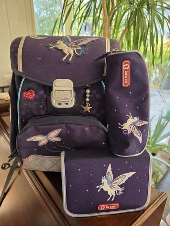 Step by Step Schulranzen Set Einhorn lila gebraucht 
