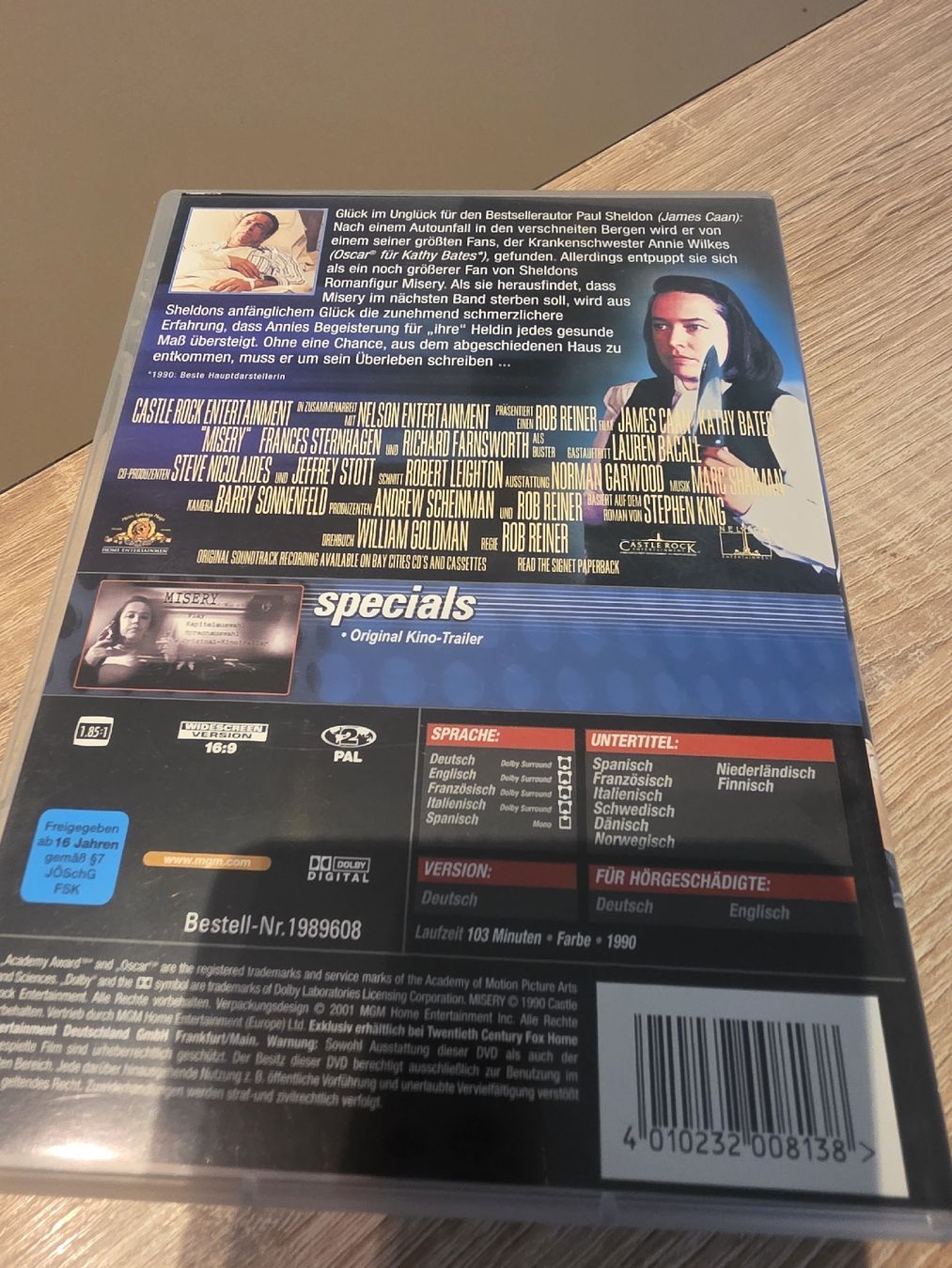Tutti i DVDs: DVD Misery  – Usato da Madiswil venduto da Sandraho 1