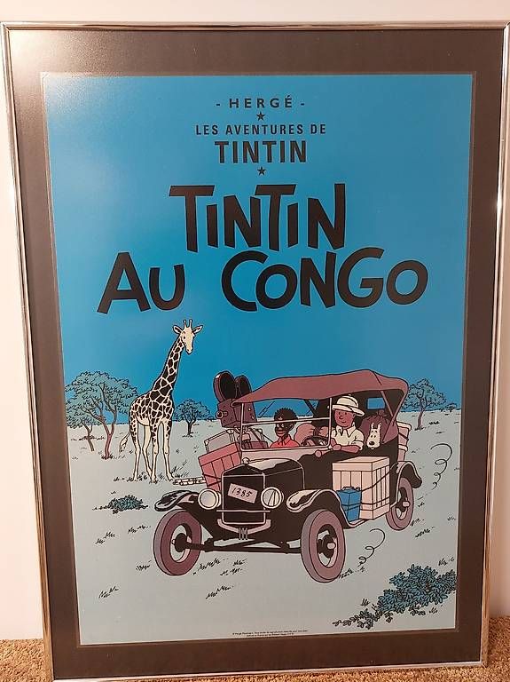 Posters & Illustrations: Affiche plastifié "Tintin au Congo" – D'occasion à Martigny par paquito60 1