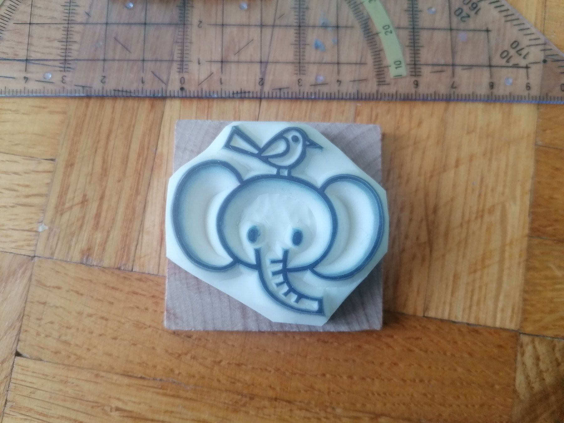 Timbri: Stempel Elefant mit Vogel gross – Usato da Liebefeld venduto da Ochotona 1