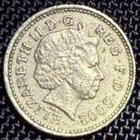 Pièce rare: 1 Livre Sterling Elizabeth II, année 2002