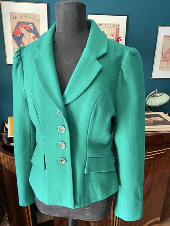   Emmy Design The Screen Siren Emerald green jacket size M 