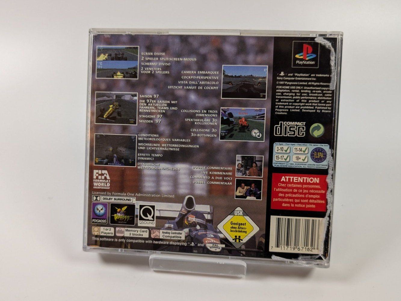 Sony Giochi: Formula 1 97 - PlayStation 1 - PS1 – Usato da Ostermundigen venduto da TradeLab 1