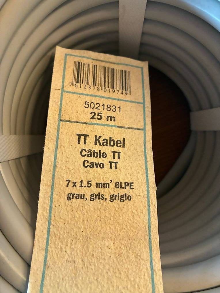 Cavi: TT-Kabel 7x1.5mm2 – Nuovo e nell'imballaggio originale da Ottikon venduto da Garad07 1