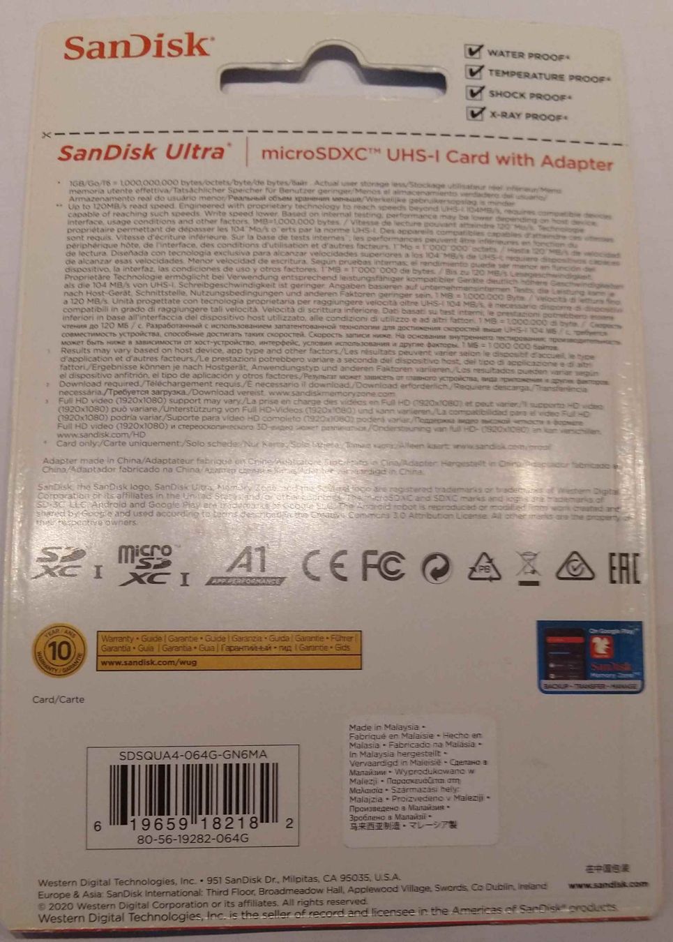 Sandisk Cartes mémoire: SanDisk micro SD 64GB Speicherkart mit Adapter – Neuf avec emballage d'origine à Hemishofen par Roefix94 1