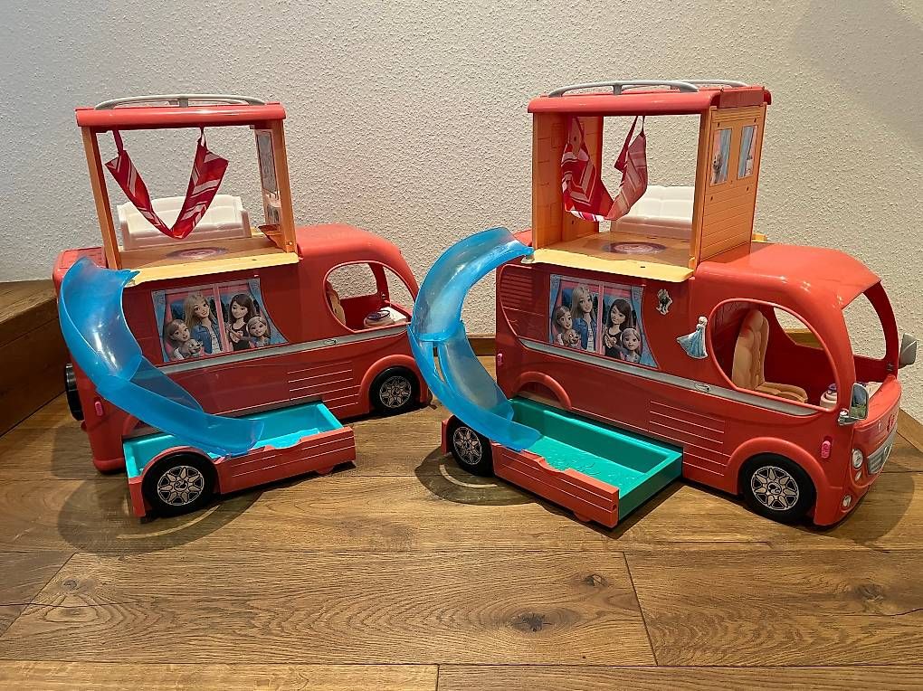 Giocattoli: 2 Stück Barbie Wohnmobil Camper – Usato da Lausen venduto da Saxibe