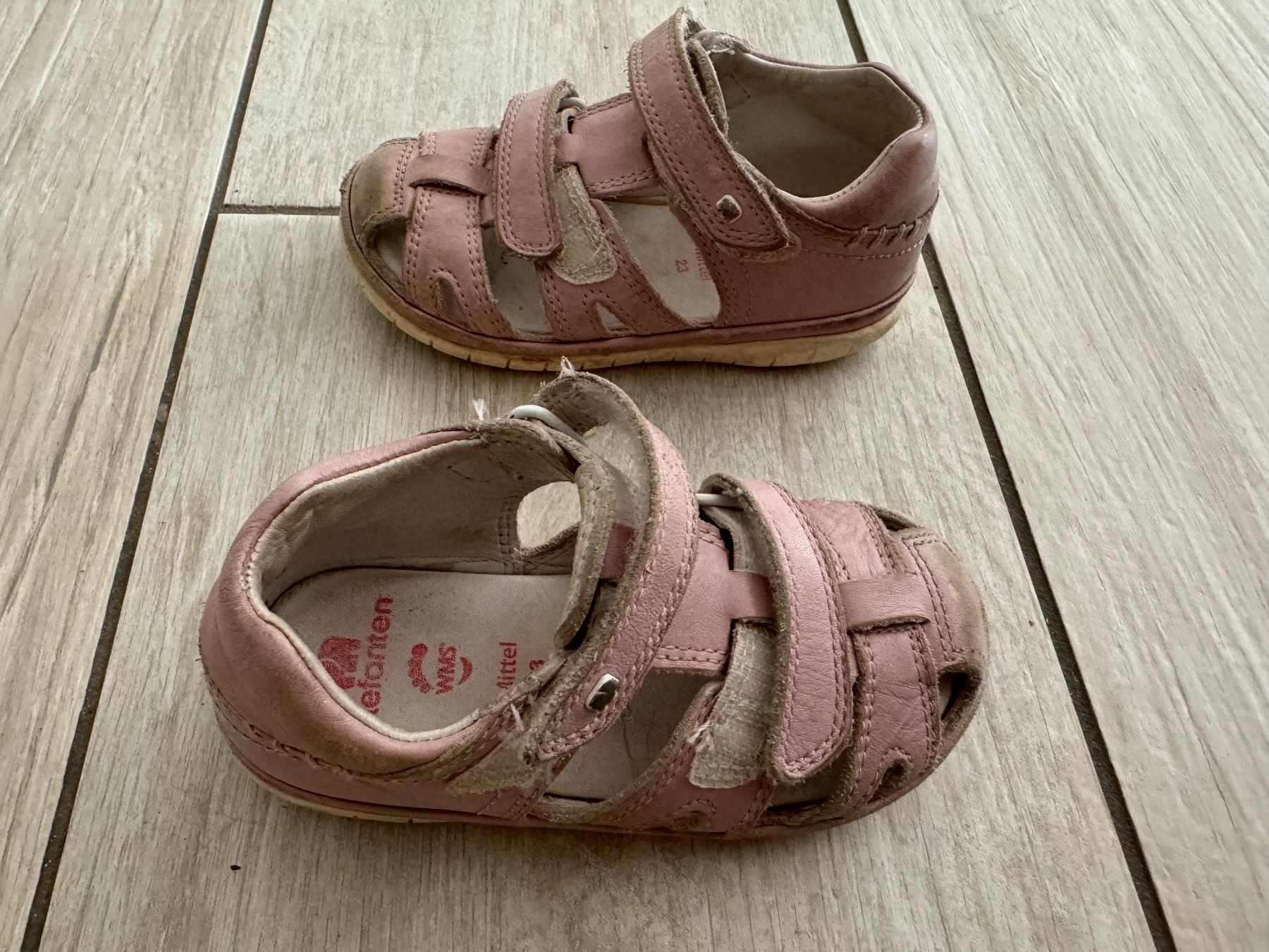 Elefanten Scarpe per ragazze: elefanten Sandalen Gr. 23,Leder, rosa – Usato da Gelterkinden venduto da Familienferien 2