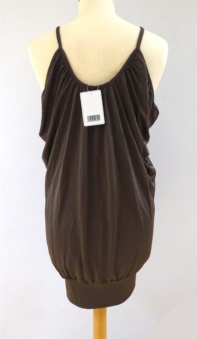 Top: Neues Casual Top - braun - Grösse M – Nuovo e nell'imballaggio originale da Zofingen venduto da Justizia_01 1