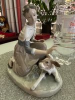 Lladro Figur "Melkerin mit Kälbchen"