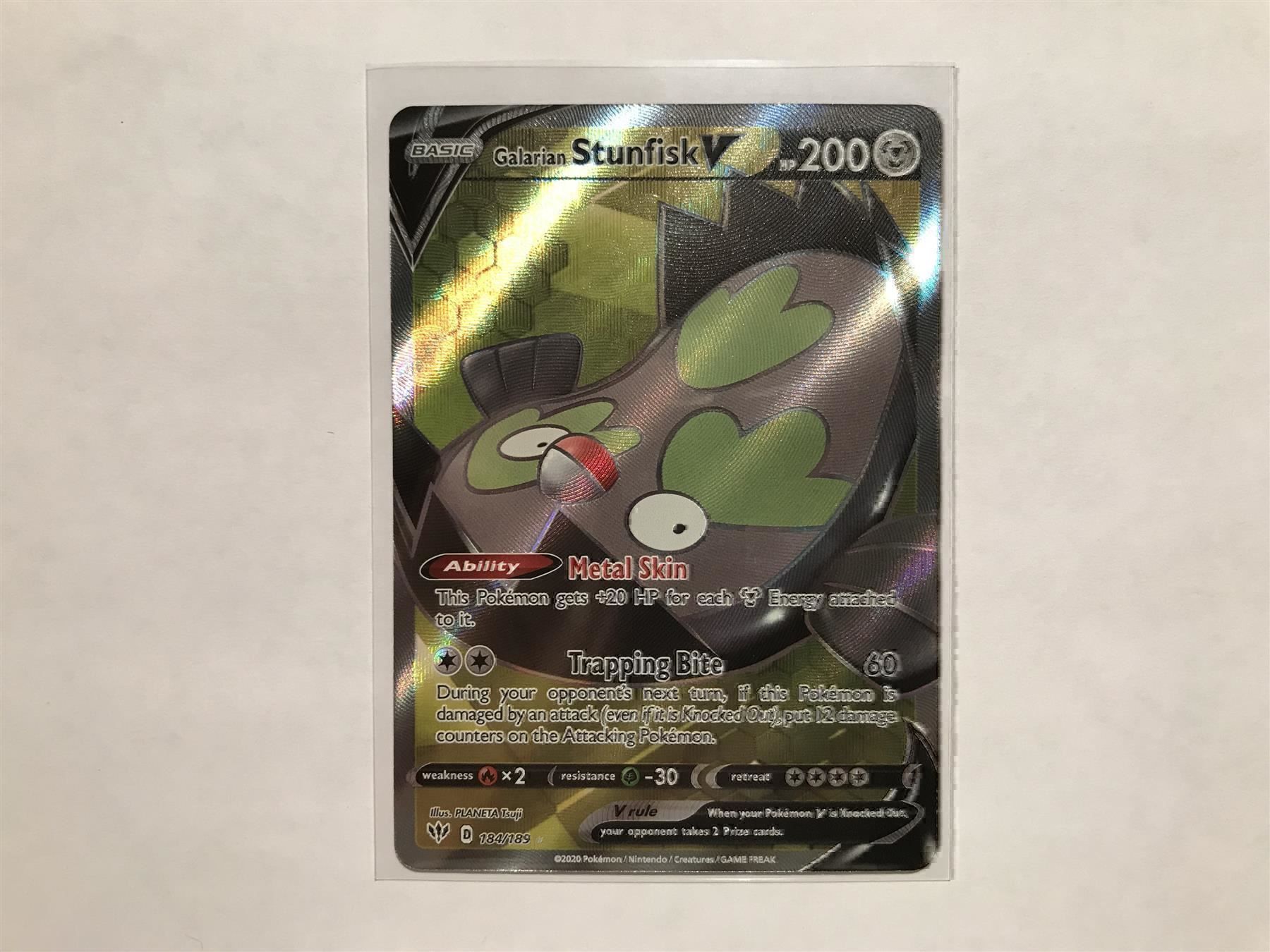 Pokémon Carte collezionabili: Galarian Stunkfish V – Nuovo (secondo la descrizione) da Hagendorn venduto da Pokecollectorch
