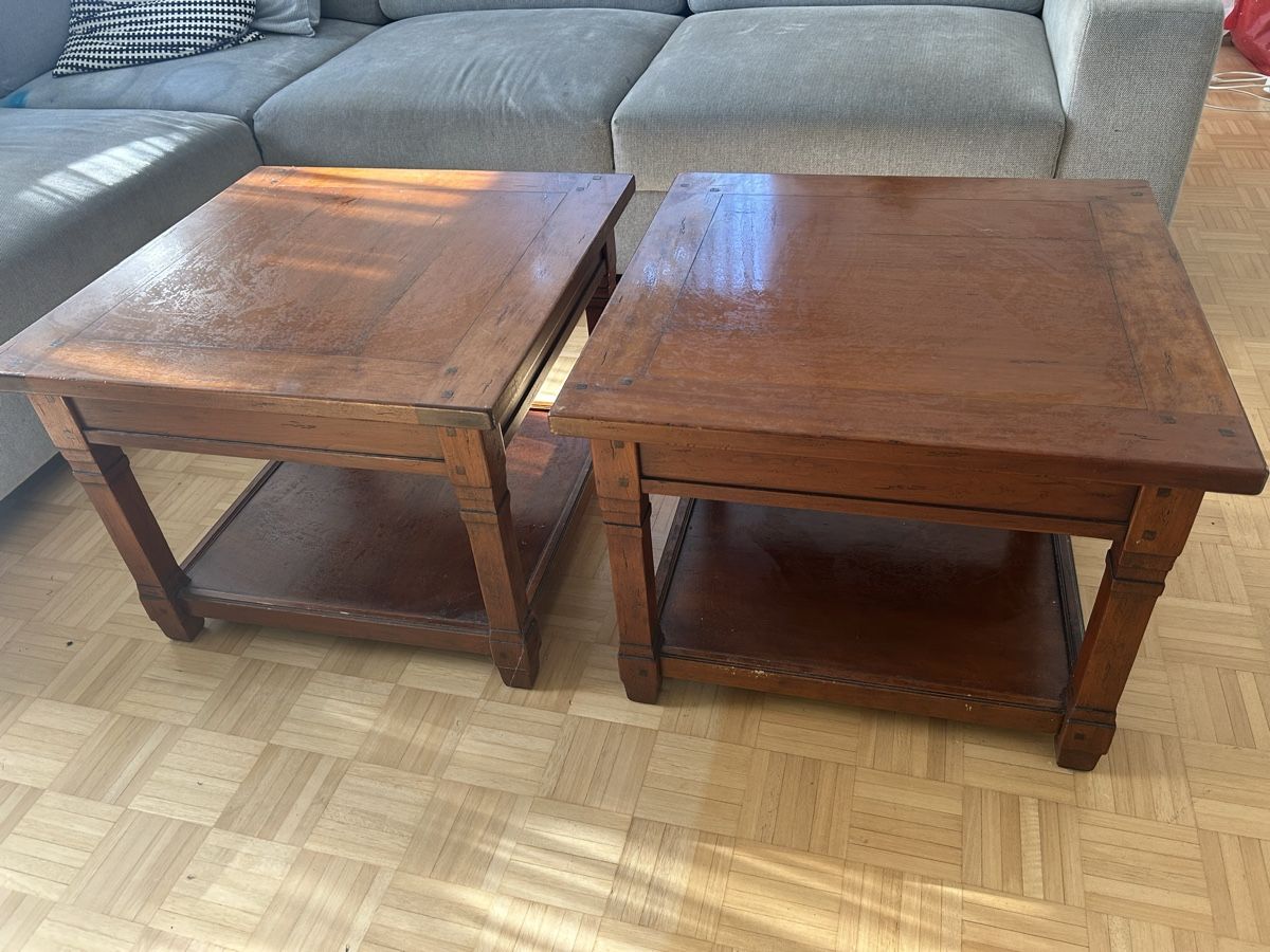 Tische: 2er Set Holztische rustikal – Gebraucht aus Binningen von drummer81