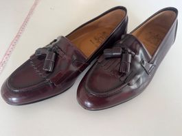 Elegante Herren-Loafer mit Quasten (Bow-Tie), Gr. ~40,5/UK7