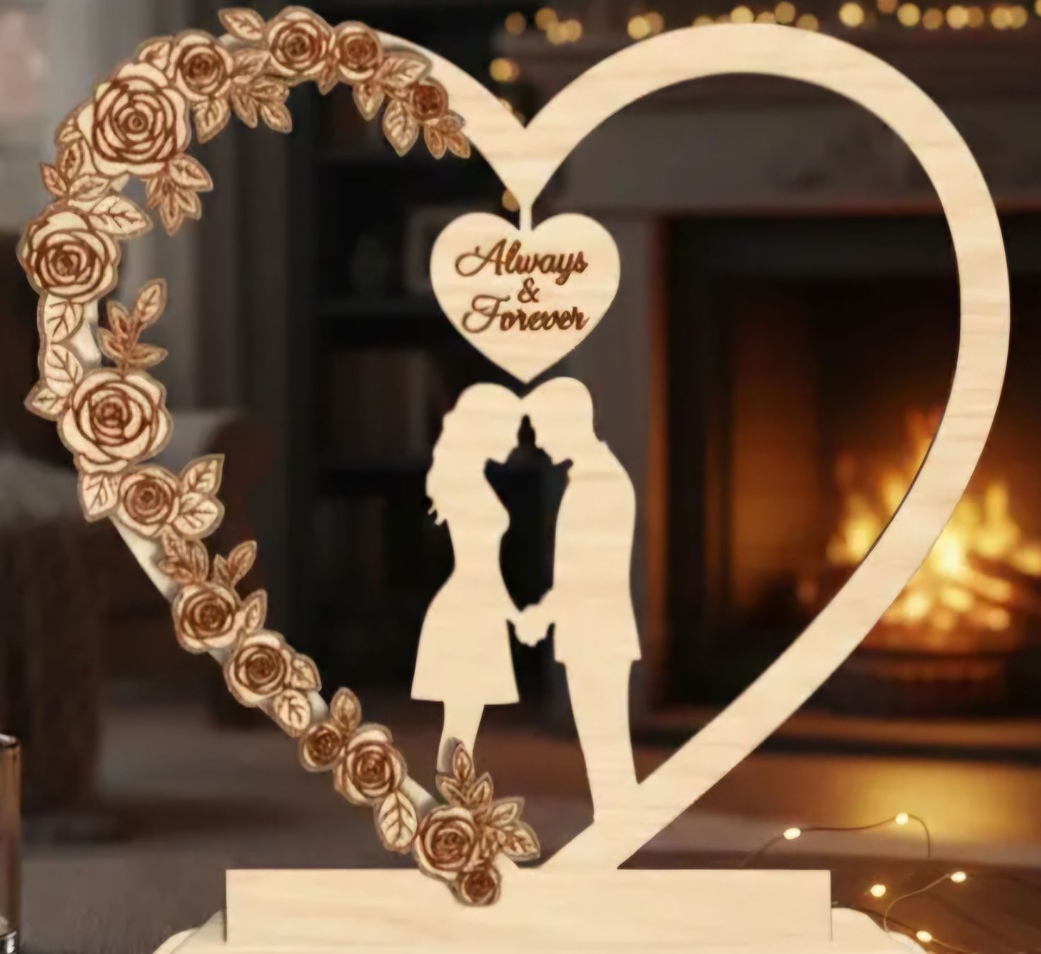 Cornici: 3D Holz-Bilderrahmen "Always & Forever" GRATIS VERSAND – Nuovo (secondo la descrizione) da Bern venduto da Archavin
