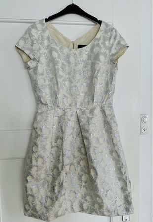 Weekend MaxMara party dress, silver, size S, festive