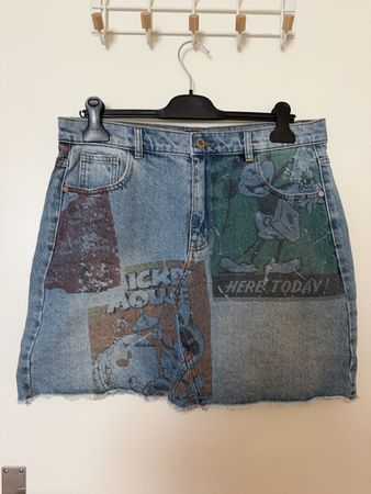Desigual Jeansrock Mickey Mouse Motiv Grösse 44