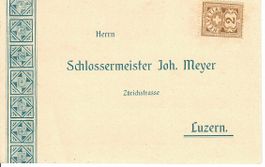 PK, Schlossermeister Joh. Meyer Luzern