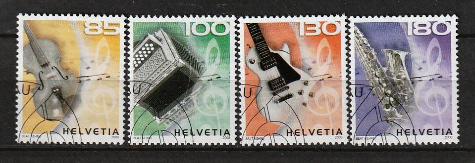 Tutti i francobolli: 2008 Serie Musikinstrumente ETS – Usato da Arlesheim venduto da gaugi43
