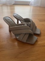 High Heels Slippers H&M Taupe grau Gr 39