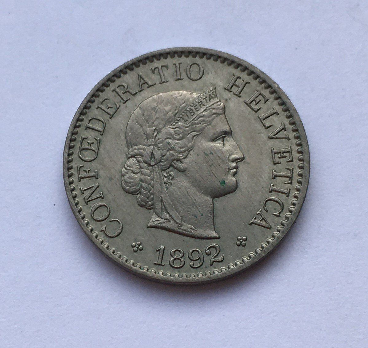 Alle Münzen: 1892 5 Rappen unz – Neu (gemäss Beschreibung) aus Kirchberg SG von Helveticus00