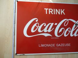 altes EmailleSchild CocaCola