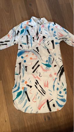 Baumwollkleid mit speziellem Muster, Grösse 44