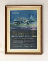 Concordia Airways - Alte Rahmenwerbung / Réclame 1946