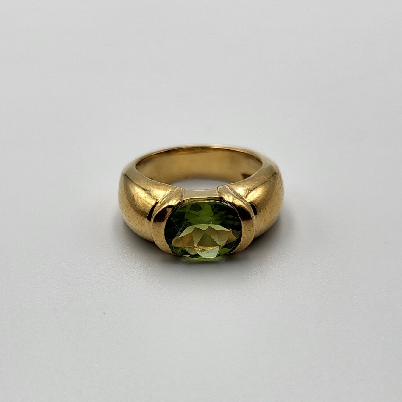 Anelli: 18 Karat 750 Gold Ring Mit Peridot – Usato da Wald ZH venduto da Aniade 9