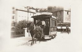 Fotokarte Zürich Pferdetram