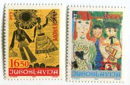 Briefmarken "Kinderzeichnungen". Jugoslawien.