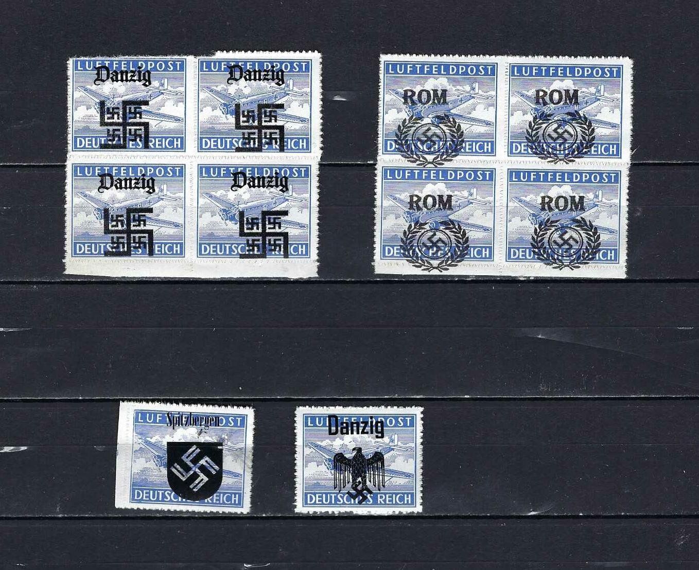 Tutti i francobolli: Luftfeldpost mit Aufdruck ** – Nuovo e nell'imballaggio originale da Lindau venduto da Rickie123