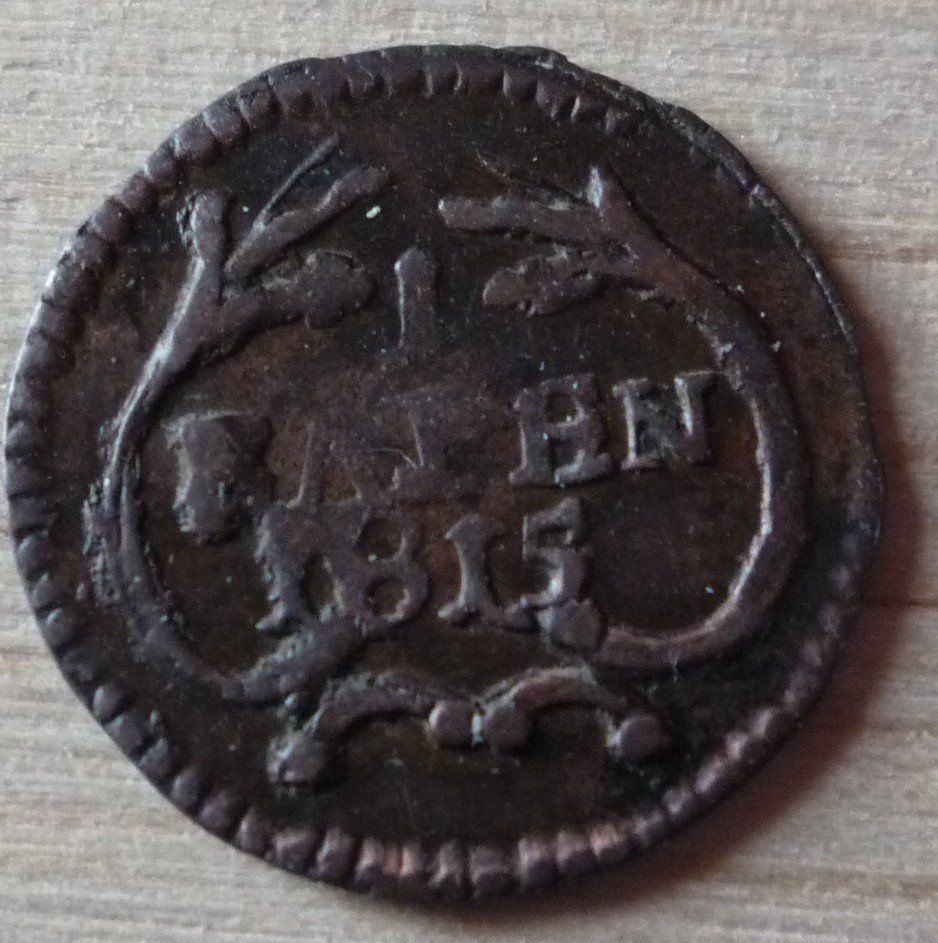Tutti le monete: 1 Rappen Kanton Schwyz, 1815 – Usato da Rieden SG venduto da Sammelfreund 1