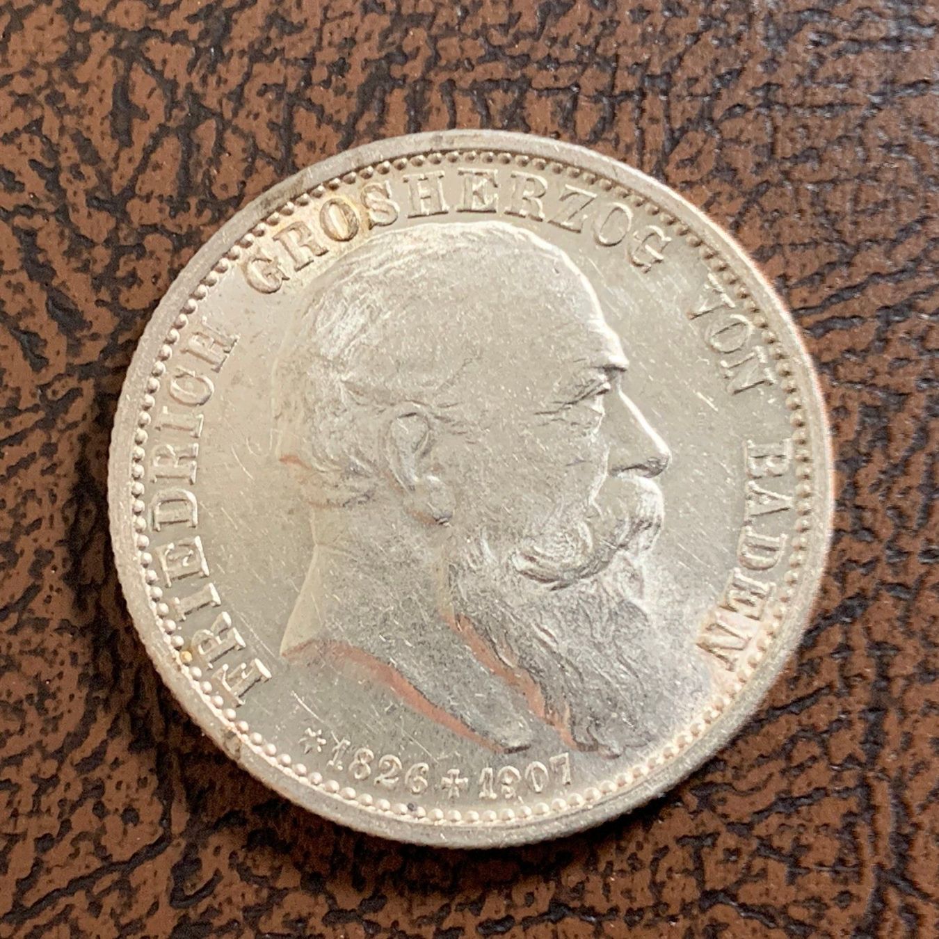 Tutti le monete: 2 Mark Silber Baden 1907 – Usato da Reitnau venduto da tb-muenzen 2