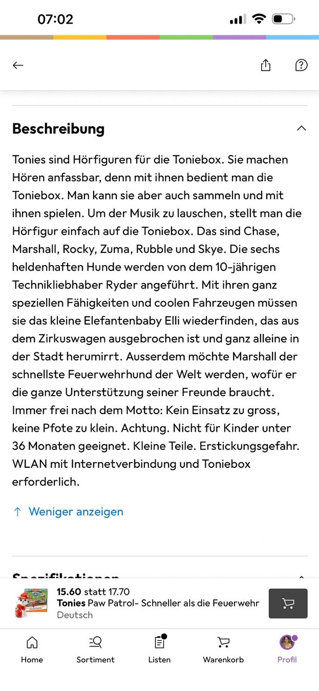 Audiolibri: Tonie Paw Patrol Marshall – Usato da Winterthur venduto da seri_bo 2