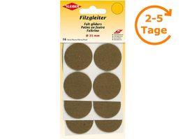 Filzgleiter 35 mm,16 Stück,  braun