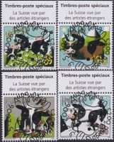 2006, Nr.1198-1201 "Kuh" mit Ersttags-Voll-Stempel + TAB.
