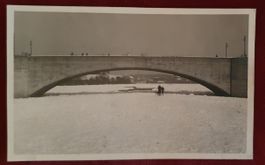 Rheinfelden 1929 - Rhein zugefroren
