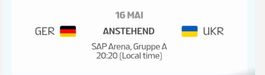 3x GER vs. UKR / Eishockey WM / Sonntag, 16.05.2027