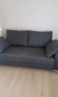 Schlafsofa dunkelgrau mit Bettfunktion und Stauraum