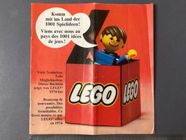 Lego Katalog 1974 Vintage Original D/F Classic