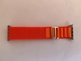 Orange Alpine Loop Armband für Apple Watch Ultra 49mm