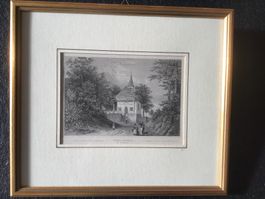Tell‘s Capelle bei Küssnacht Stahlstich von Winkles? 1840