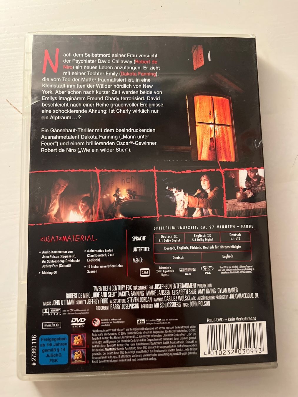 Tutti i DVDs: Hide and Seek (2005) DVD - Robert De Niro – Usato da Sierre venduto da black.box 1