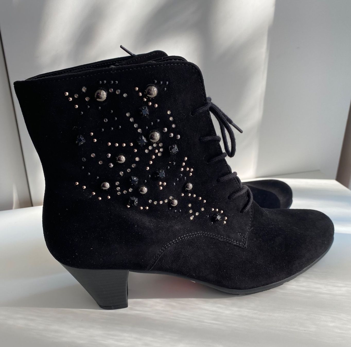 Gabor Scarpe da donna: GABOR STIEFELETTE Wildleder Damen, 42 – Nuovo e nell'imballaggio originale da Luzern venduto da falena01 1
